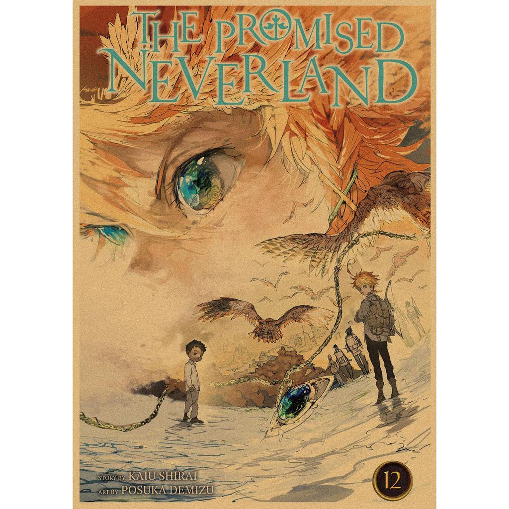 The Promised Neverland Anime Retro Kraft Paper Poster - Decorative Wall Art