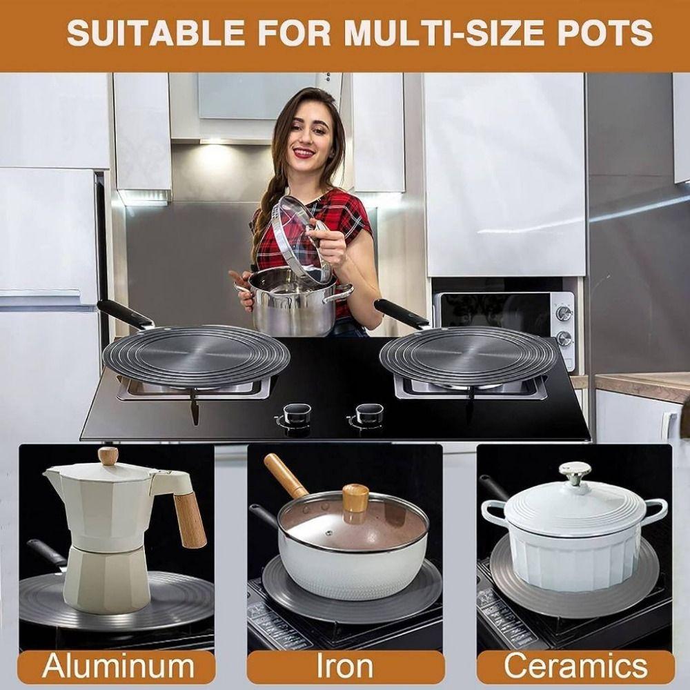 Aluminium Zinc Zinc Alloy Stove Heat Diffuser 24cm/28cm Thawing Tray Sturdy Heat Conduction Plate  Kitchen