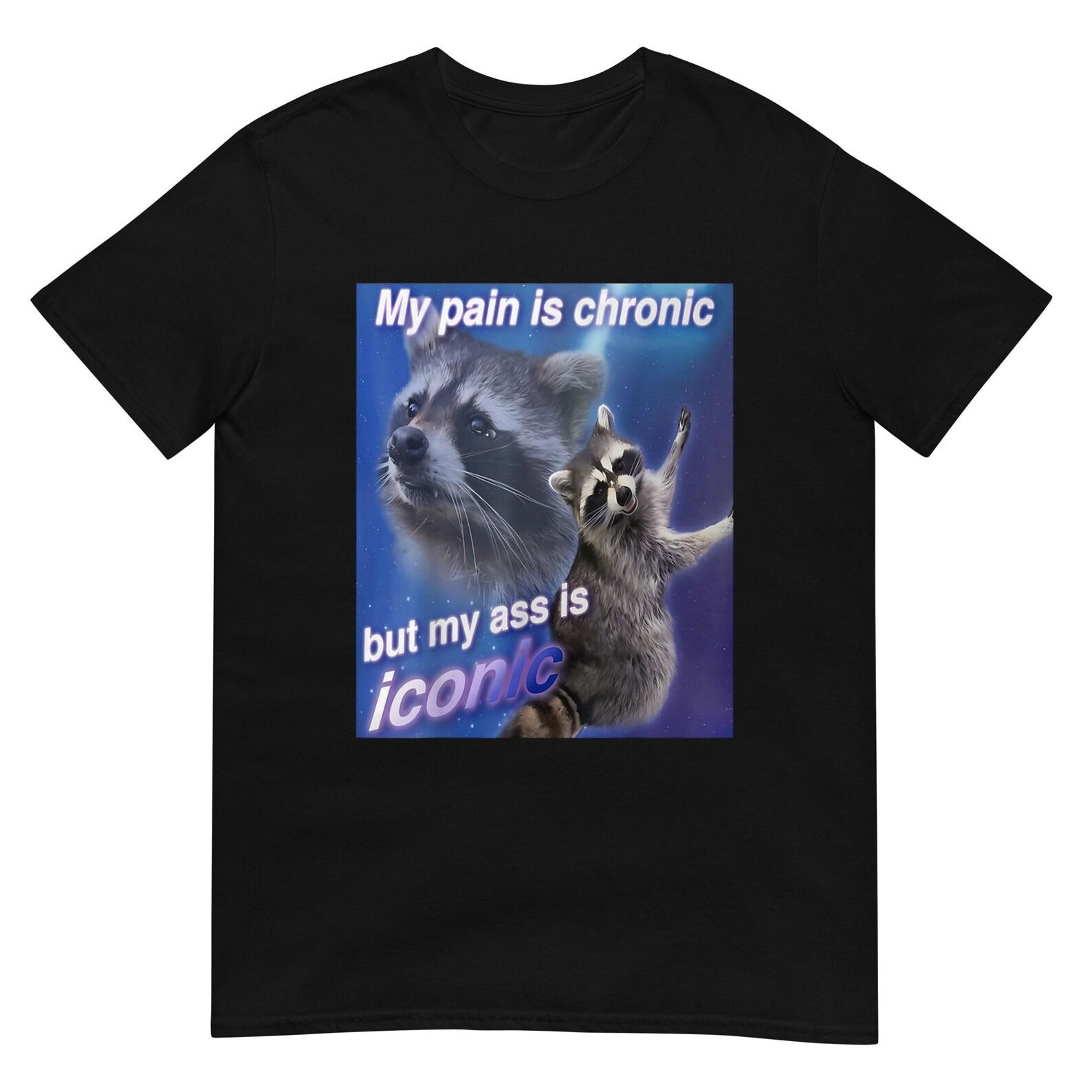 Chronic Pain Iconic Raccoon Graphic Shirt XL