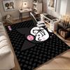 1pc Sanrio Kuromi Mermaid Printed Office Carpet Rectangle Rug Under The Table,Perfect Room Decor for Living Room, Bedroom, Kitchen, Non-slip Floor Mat