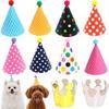 11pcs Colorful Mini Party Hats for Stuffed Animals Pet- Assorted Birthday Hats for Dolls Dogs Cats Rabbits Puppies Pet Toys