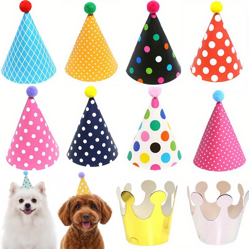 11pcs Colorful Mini Party Hats for Stuffed Animals Pet- Assorted Birthday Hats for Dolls Dogs Cats Rabbits Puppies Pet Toys