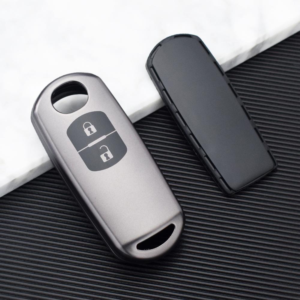 2 Tasten TPU Autoschlüsselhülle Abdeckung Schale Schlüsselanhänger Halter Für Mazda 2 3 6 Axela Atenza CX-5 CX5 CX-3 CX-7 CX8 CX-9 Keyless Schutz