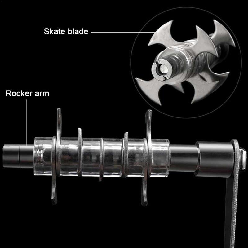 Ice Crusher Hand-Crank Ice Shaver And Snow Cone Machine Portable Ice Machine With Stainless Steel Blades For Snow Cones