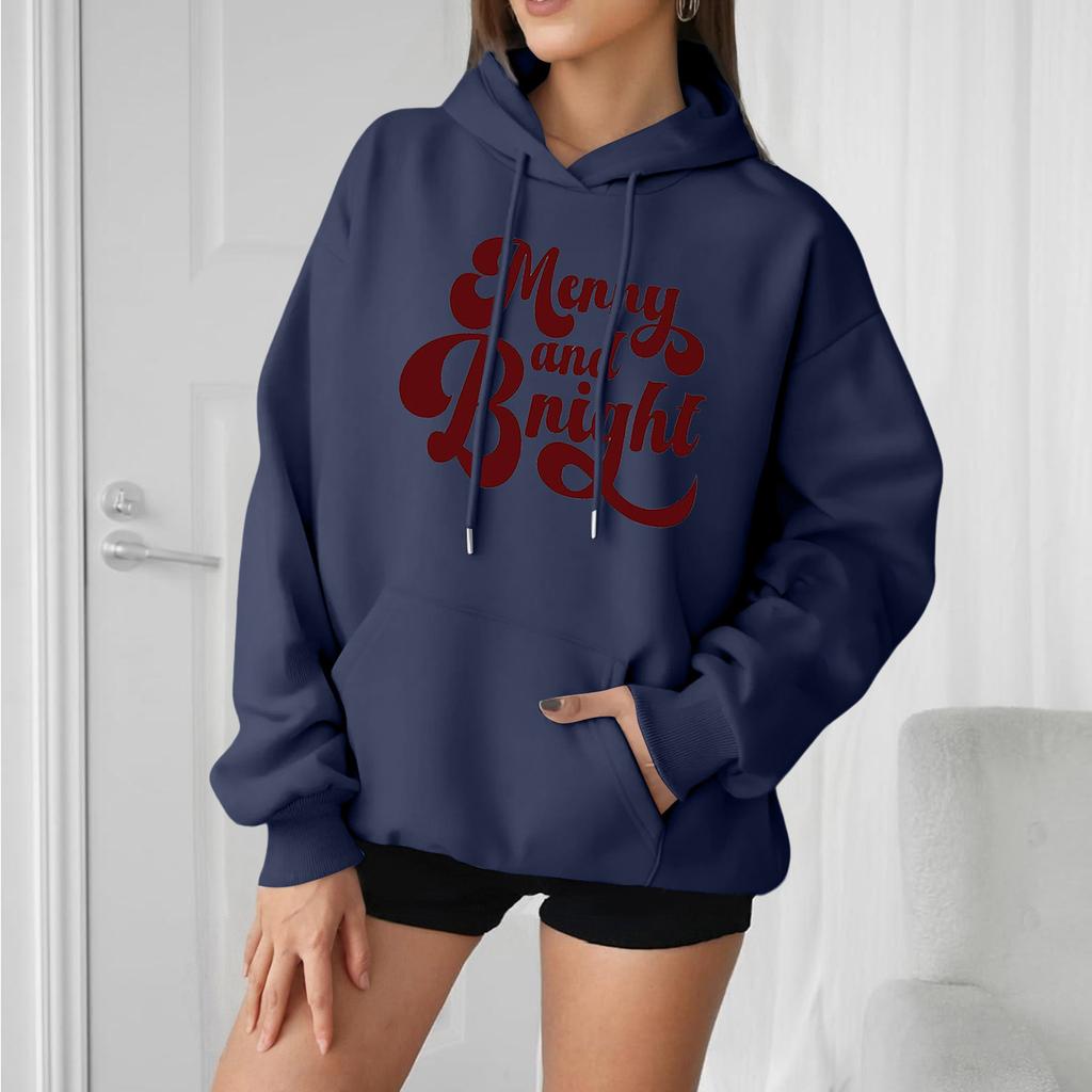 Dames Losse Comfortabele Casual Mode Karakter Bedrukt Hoodie Lange Mouw Sweatshirt