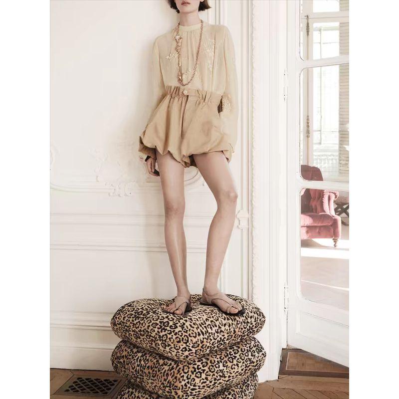 Za2025 Summer New Product Women's Clothes Casual All-Matching Elastic Waistband Balloon Version Casual Shorts 2712737 710