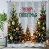 Christmas Shower Curtain For Bathroom Merry Christmas Bathroom Shower Curtain Sets Three Dogs Falling Snowflakes Snow Scenery