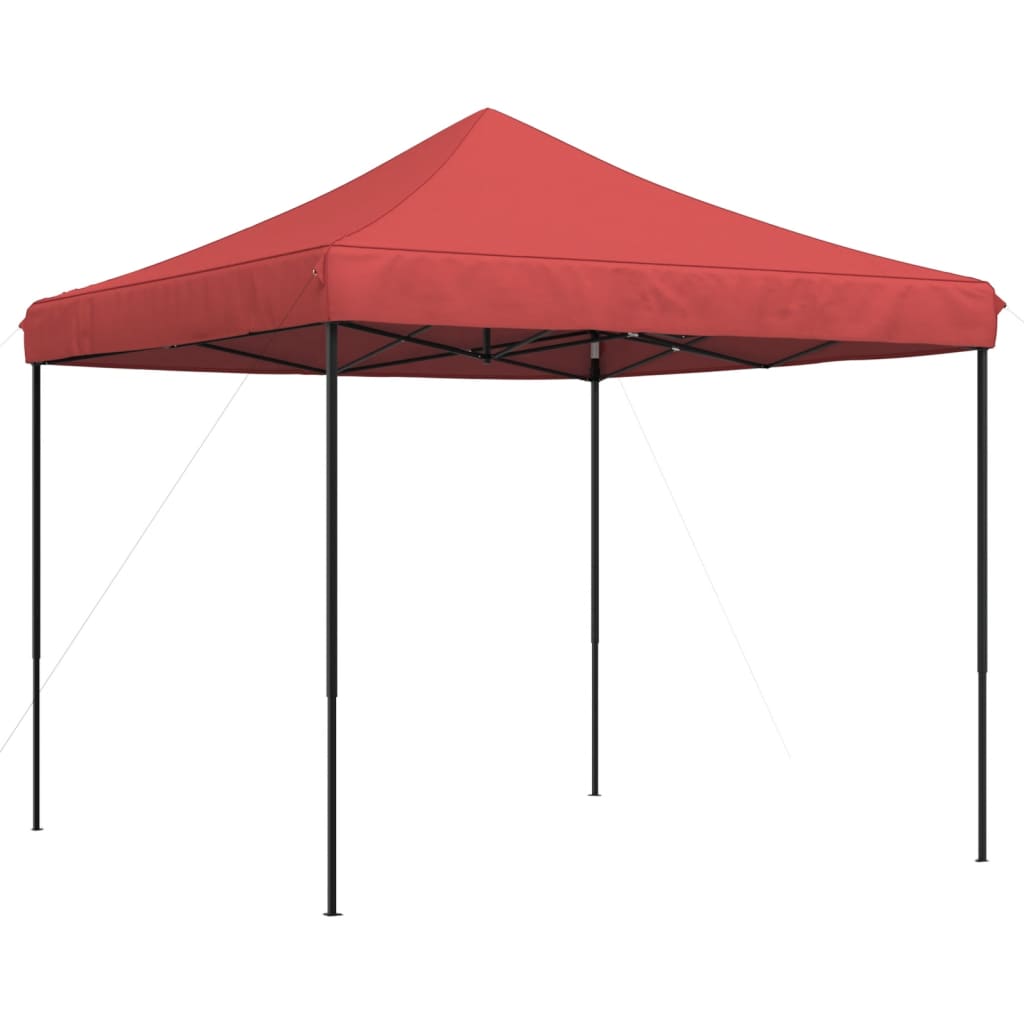 Foldable Pop Up Party Tent Burgundy Red 292 X 292 X 315 Cm