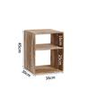 Solid Wood Storage Cabinet with Wide Shelves,Modular Cube Organizer Shelf, Large Capacity Floor Bookcase for Living Room Bedroom