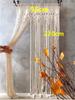 Hand-woven Bohemia Macrame Cotton Door  Window Curtain Tapestry Wall Hanging Art Tapestry Wedding Backdrop Tapestry Decoration