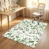 Gothic Moth Theme Soft Crystal Velvet Rug Custom Name & Text Print Non Slip Floor Rug for Bedroom Living Room