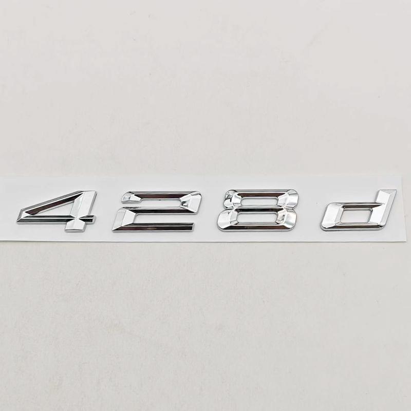 3D ABS Car Letters Logo 420d 430d Badge Sticker Rear Trunk Emblem Decals For BMW 4 Series F32 F33 F36 Auto Marking Accessories
