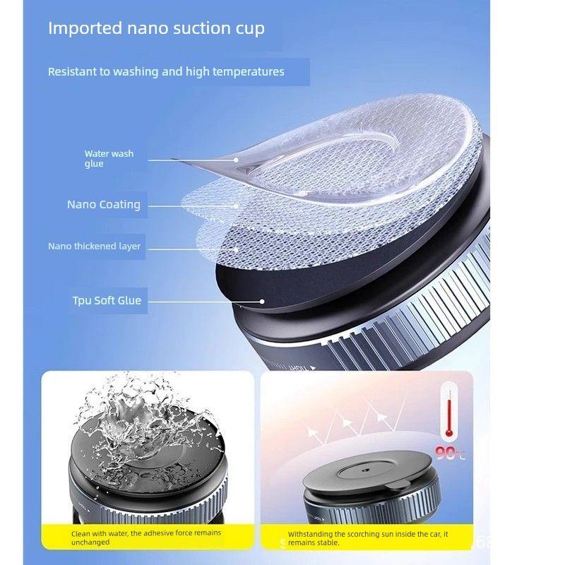 Car Mount for Mobile Phone with Magnetic Suction, Vacuum Adsorption, Three-Axis Rotation, Universal High-End Car Navigation Strong Suction Cup