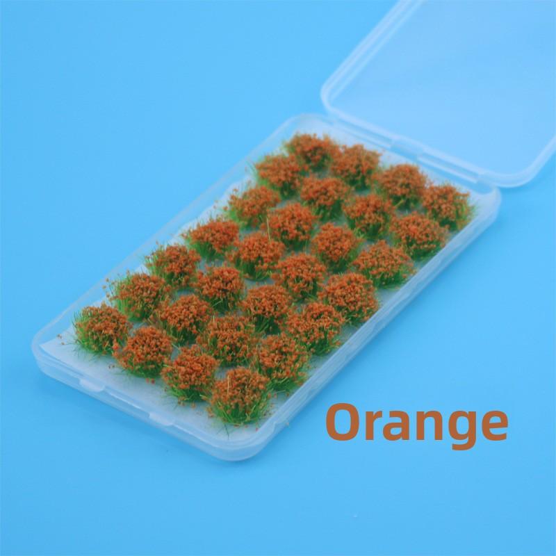 24pcs Realistic Mini Grass Clumps Dollhouse Micro Landscape Diy Garden Terrarium Diorama Building Model Landscape Accessories