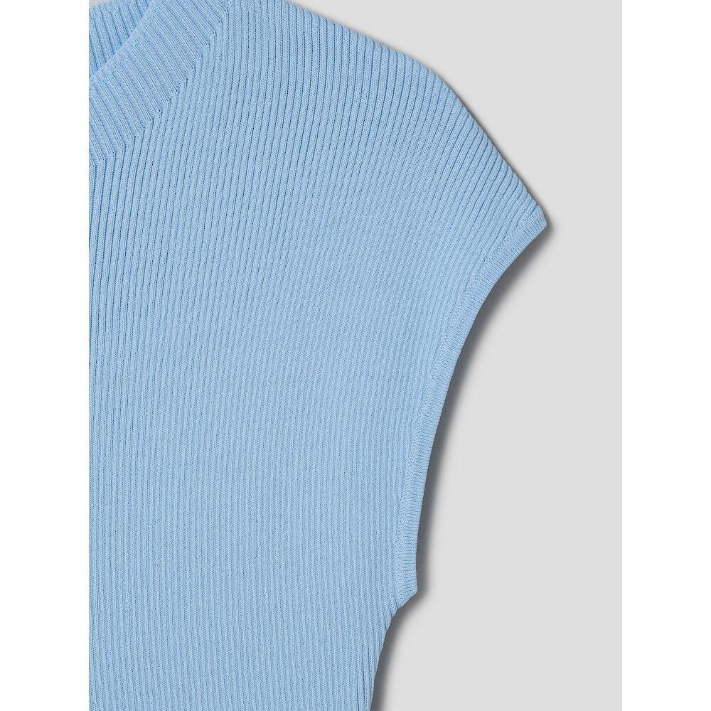 8seconds Mock Neck Sleeveless Knit Sky Blue (354751Mb1Q)
