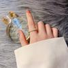 Einfaches Nischendesign Leichter Luxus Hoher Sinn Kalter Wind Schmuck Temperament Perle Offener Ring