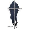 2Pcs Embroidery Flower Collar Patch Sewing DIY Crafts Fashion Angel Wing Patch