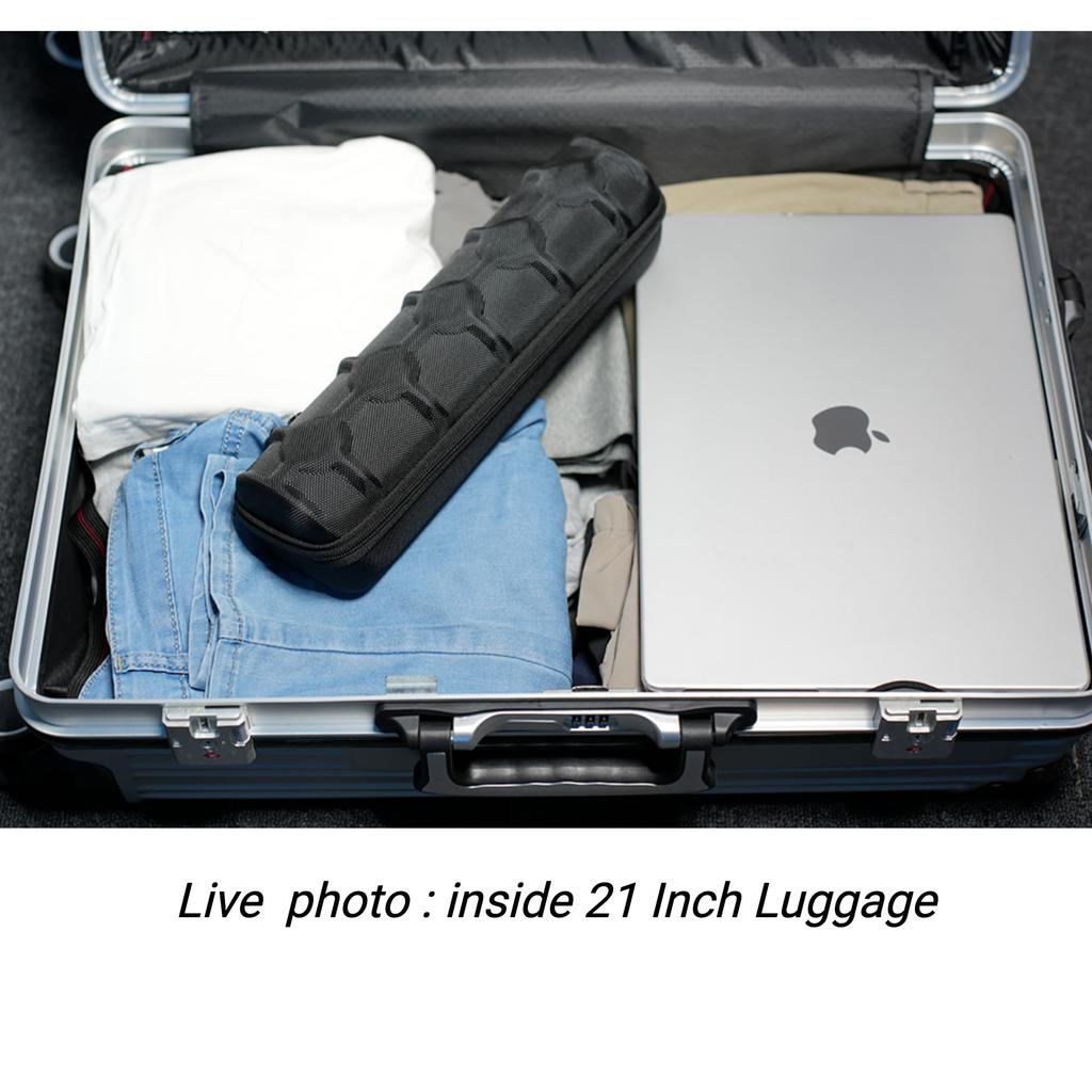 AUKURA 5-Slot Hard Watch Travel Case Carry Box Display and Organizer with Flexible Anti-Move Pillow, Fits Large and Small Watches.