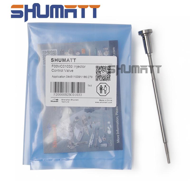 4PCS Shumatt   Common Rail Control Valve F00VC01033 CR Diesel Injector Nozzle Valve F00VC01033 0445110091/0445110092