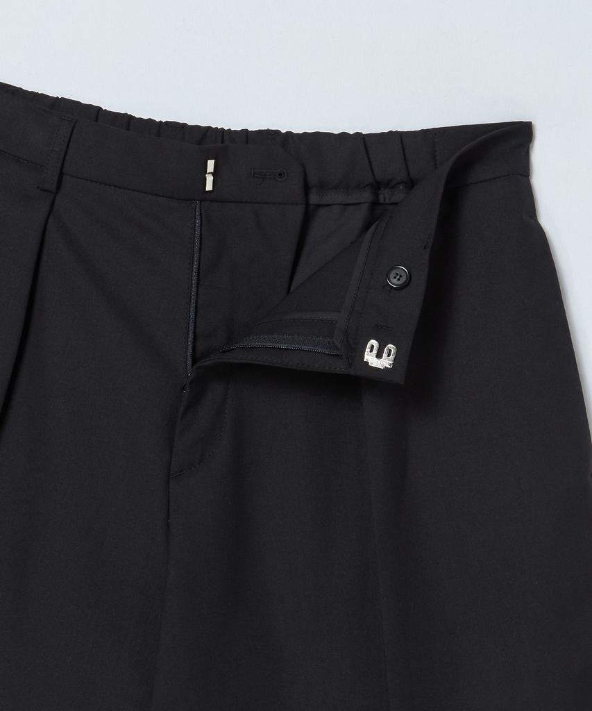 BEYOND CLOSET [Collection Line] Lux Blend Fabric Half Pants Black