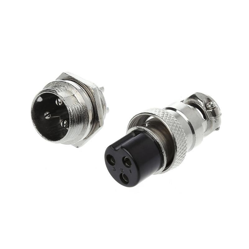 Aviation Plug Male & Female Wire Panel Metal Connector 16mm 2/3/4/5/6/8/9 Pin