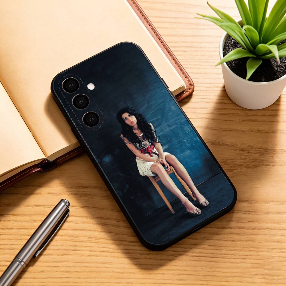 A-Amy W-Winehouse Phone Case Black Silicone Soft For Samsung Galaxy A73,A72,A71,A70,A53,A52,A51