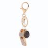 Creative Metal Whistle Key Chain Luxury Shining Whistle Pendant  Backpack Decorative