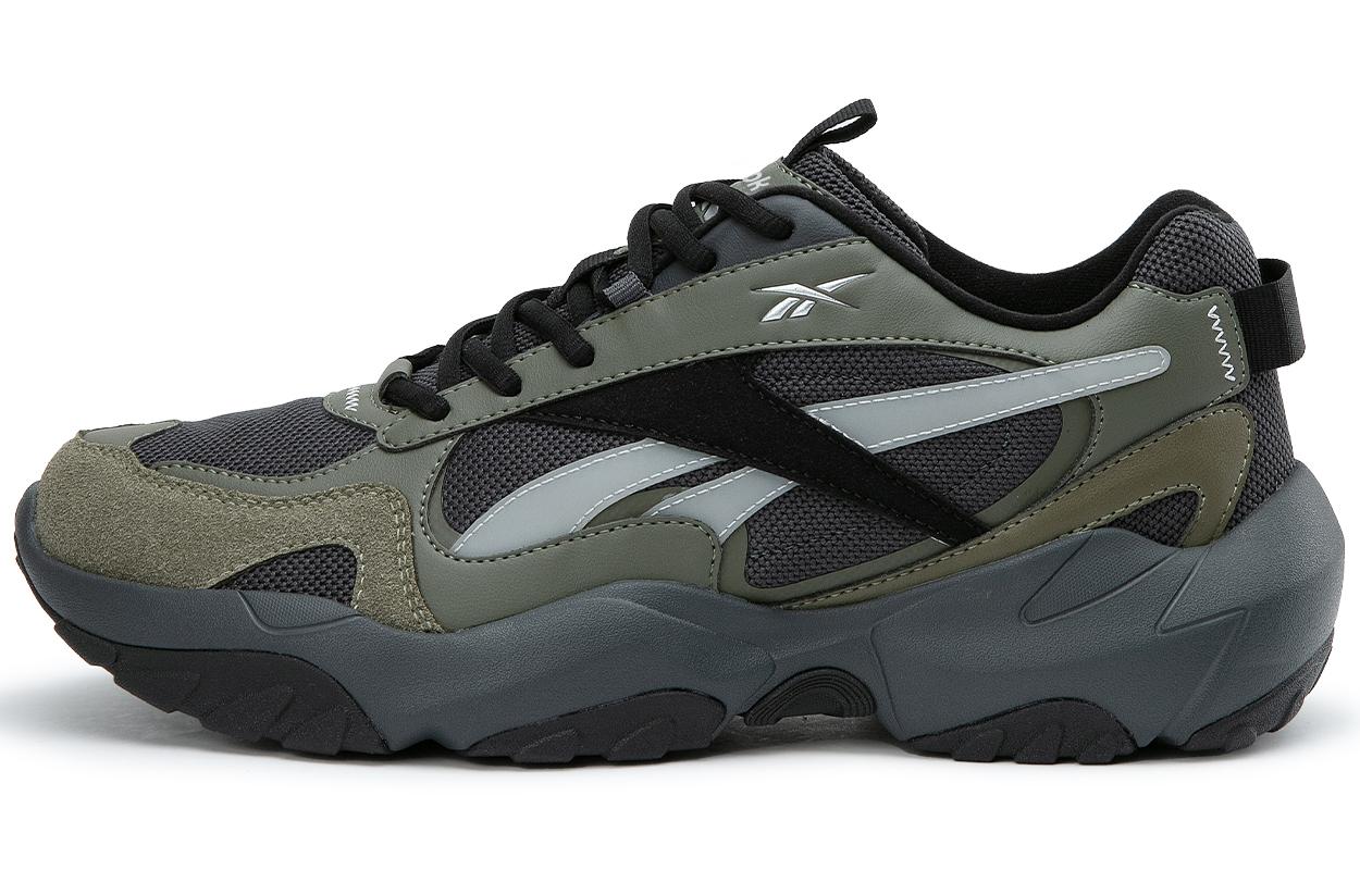 Reebok FLUFFI PUFF CN Низкие Беговые Кроссовки Унисекс Серо-Зеленые 24FRC913U1G09 36