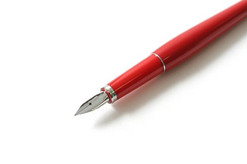 Platinum Fountain Pen Fine Shaft Fountain Pen Affection PAF5000 Sky Red