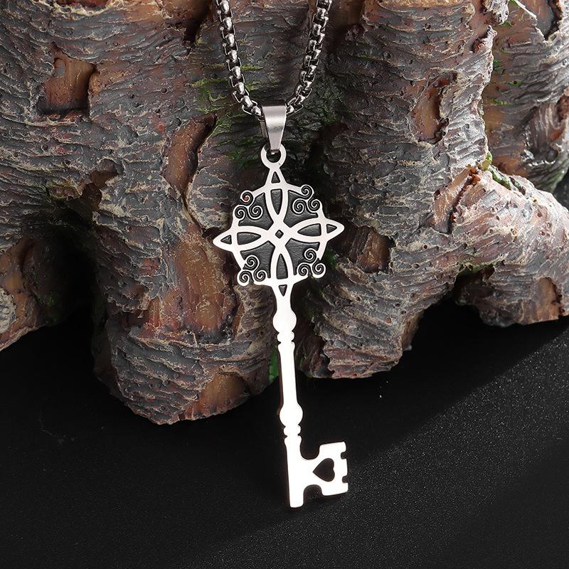 Accessories Witch Knot Key Style Fashion Pendant Necklace