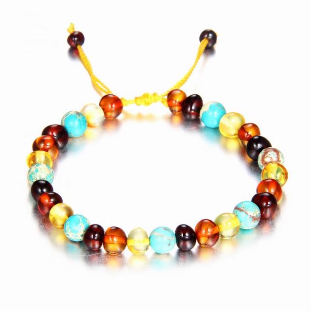 10 Color Baby Adult Amber Bracelet Anklet Natural Amethyst Gems 100 %Genuine Original Adjustable Jewelry