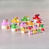 Mini Resin Moss Micro Landscape Decor Outdoor Fairy Miniature Garden Mushroom House Ornaments Handicraft Flower Pot Accessories