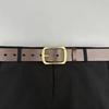 Men's Genuine Cowhide Leather Belt with Imitation Copper Pin Buckle - Fashionable and Versatile for Jeans