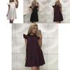 Elegant New Women's Boho Evening Cocktail Party Dress With Exquisite Lotus Leaf Sleeves