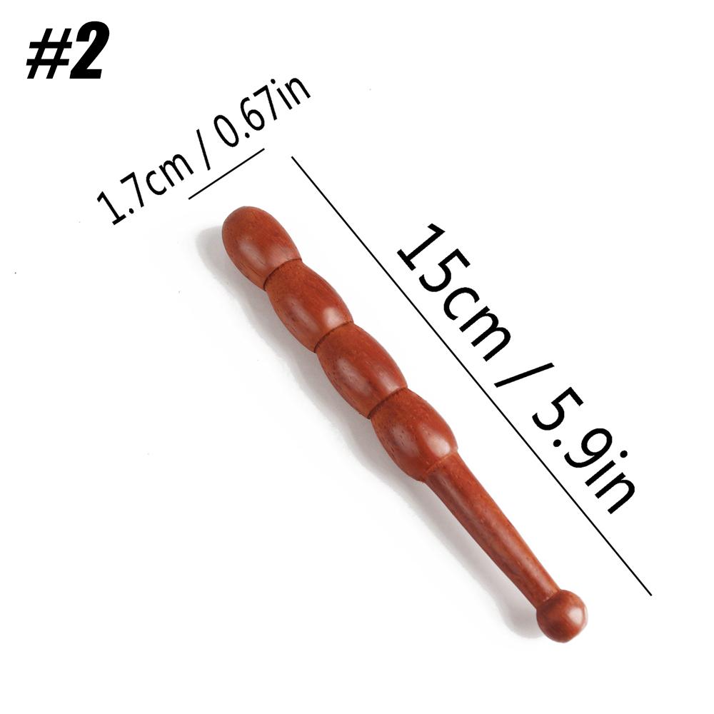 1pcs  Portable Travel Wooden Foot Massage Stick,Manual Acupressure Pen Thai Reflexology Tools,Trigger Point Massager for Face
