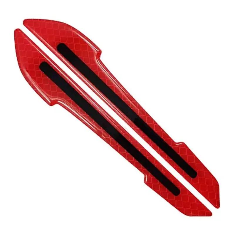 2PCS Door Bumper Strip Reflective Car Mirrors Anti Scratch Protection Stickers Car Artifacts High Grade Glow In the Dark