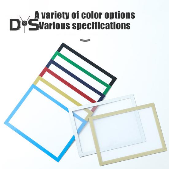 Moldura magnética para fotos, suporte para fotos autoadesivo, tamanho A3/A4, porta-documentos, moldura de exibição para parede, porta, janela, geladeira