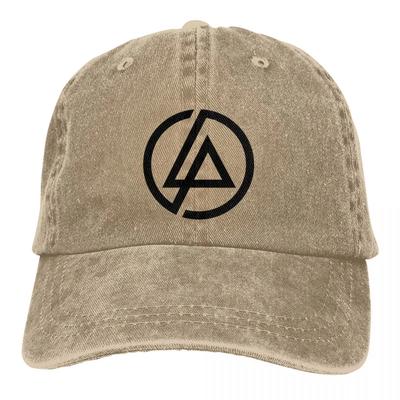 Linkin-Park Meteora Minutes To MidnightEmblema Angolo Cappellino da Baseball Cappellino in Denim Distressed Uomo Donna Cappelli Regolabili Cappellino