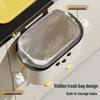 Wall-Mounted Sanitary Trash Can with Lid for Kitchen or Bathroom