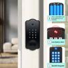 HEIYE Czytnik Linii Papilarnych Drzwi Bezkluczykowy Wstęp Inteligentne Drzwi Wodoodporny Automatyczny TTlock IC Elektroniczny Zamek do Drzwi na Odcisk Palca z Zestawem Klamki do Zamka Drzwi Wejściowych,