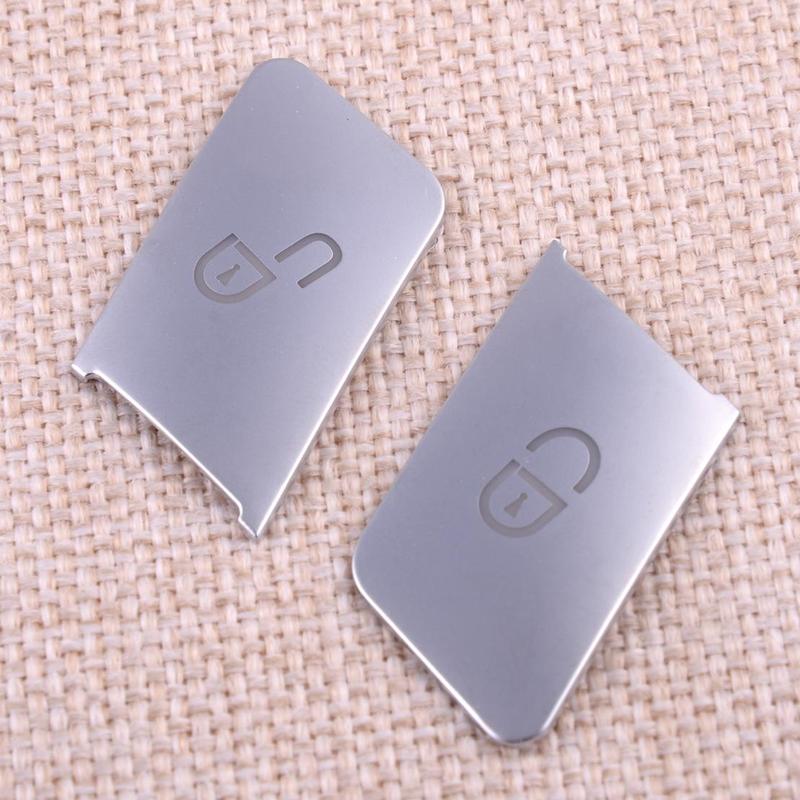 Car Door Unlock Button Cover Stickers Trim Set Fit For Mercedes Benz C W204 E W212 2010 2011 2012 2013 2014