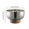 Decorative Bowl, Fruit Bowl for Kitchen Counter, Pedestal Modern Stainless Steel