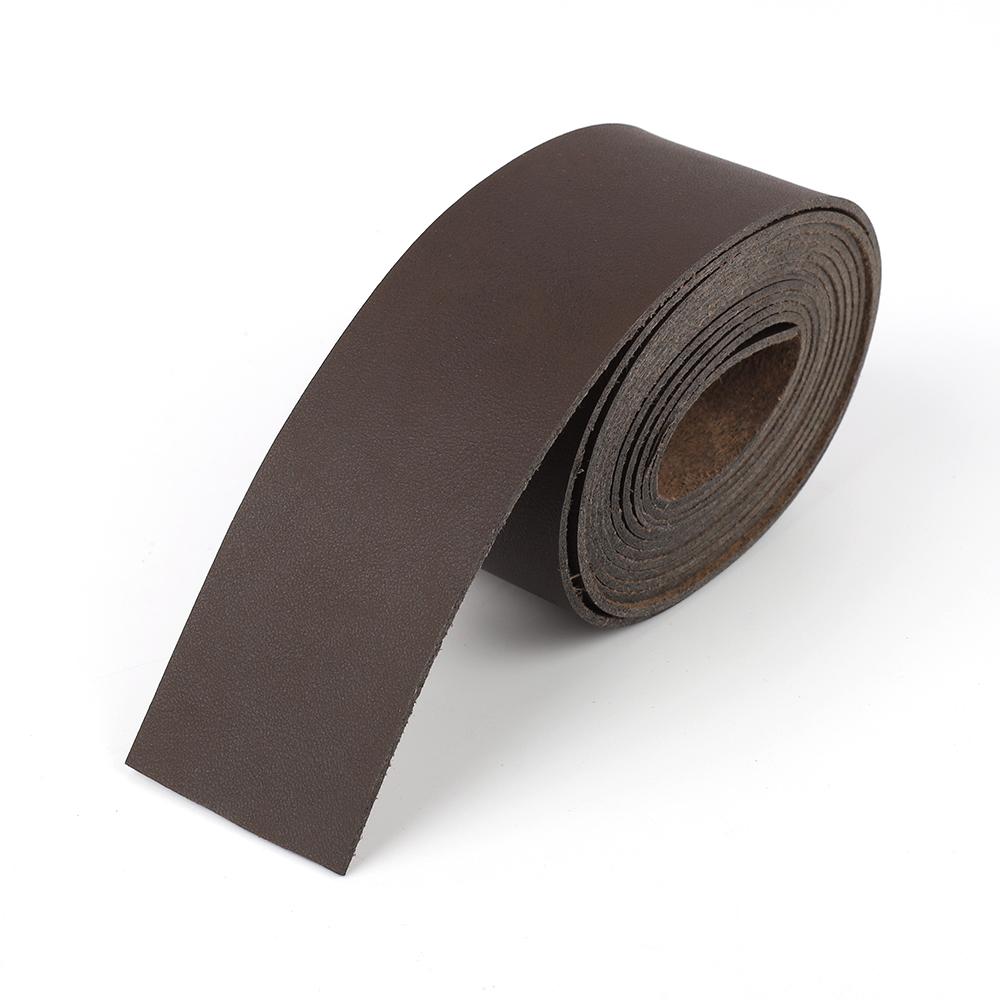 2 Meters Long DIY Crafts Leather Strap Wide Leather Craft Strips DIY Pet Collars Traction Ropes Belts Keychains Watch Straps