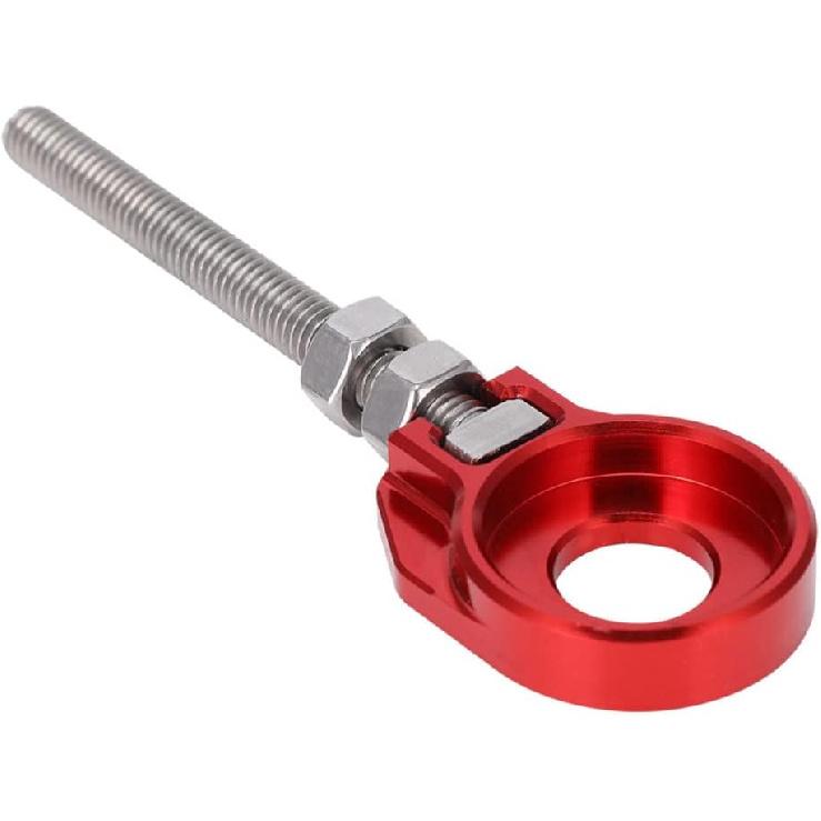JFG RACING Motorrad 2 Stück 12mm Kettenspanner CNC Universal für CRF50F CRF100F CRF110F XR50R XR100 CRF XR KLX TTR 50-125ccm Dirt Pit Bike