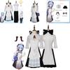 Original Genshin Impact Amber Tea Collaboration Cosplay Costume Vintage Cheongsam Outfit For Anime Exhibition