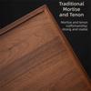 Walnut Color Bamboo Wooden Tray With Handle Serving Tray Decorate Tray Food Storage Trays  Bathroom
