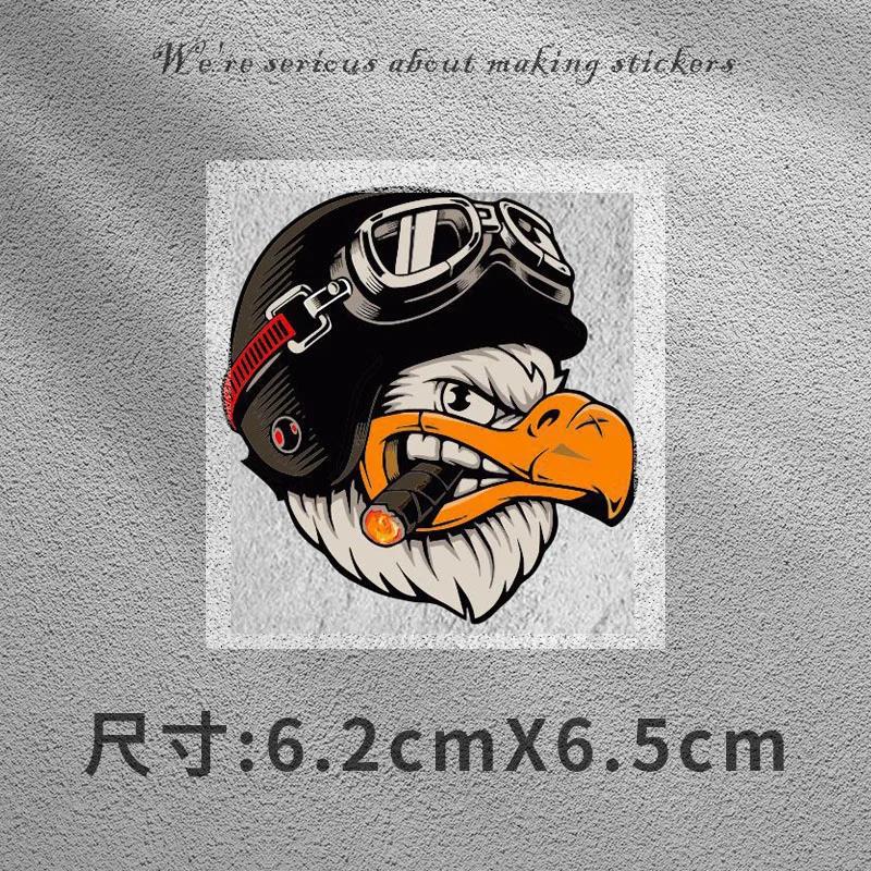 Retro fashion Retro Fuel Tank Stickers Motorcycle Electric Car Body Stickers Motorcycle Helmet Personalized Creative Stickers