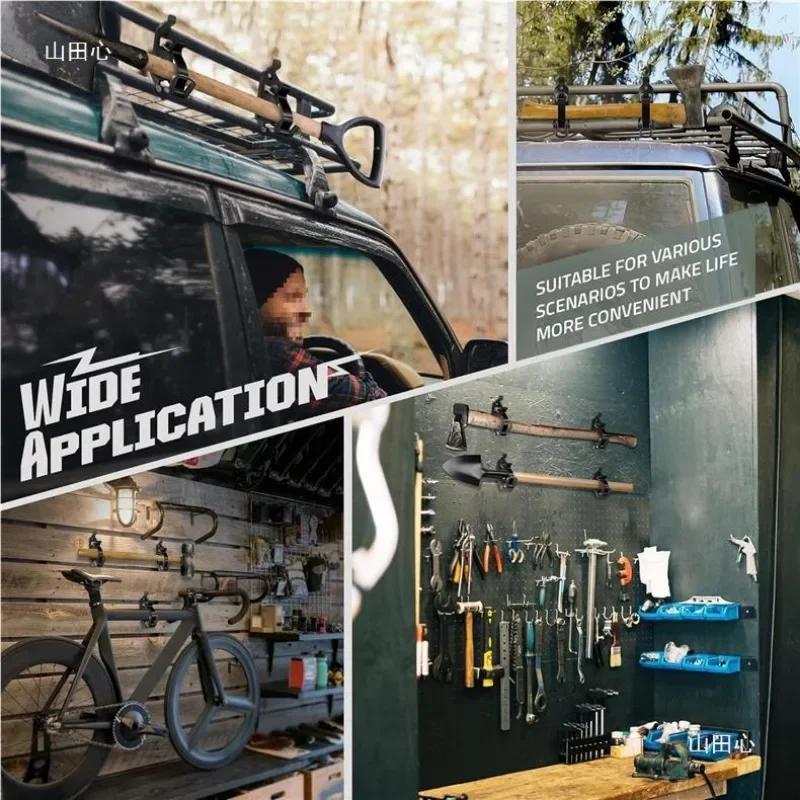 360 Grad drehbarer Halter, universelle Schaufelhalterung, langlebige Wandmontage, Schaufelhalterungen, Halterung für Dachgepäckträgerzubehör