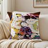 Art Luxurious Gustav Klimt Oil Painting Cushion Cover Linen Pillowcase Soft For Sofa Bed Home Room Decor