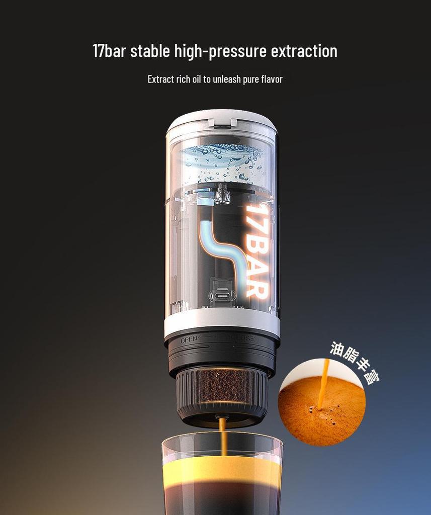 Portable One-Key Wireless Espresso Capsule Coffee Machine for Travel